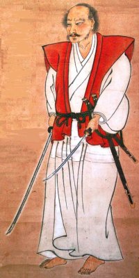Portrait of Miyamoto Musashi.